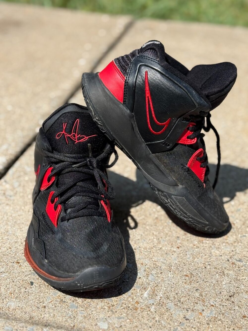 Nike Kyrie Infinity Bred Kids 5Y Black Red Basketball Shoes Y2K Sportcore 8 4127